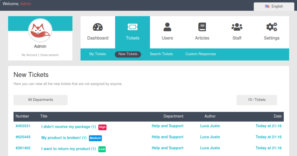 OpenSupports Open Source Support Ticket System
